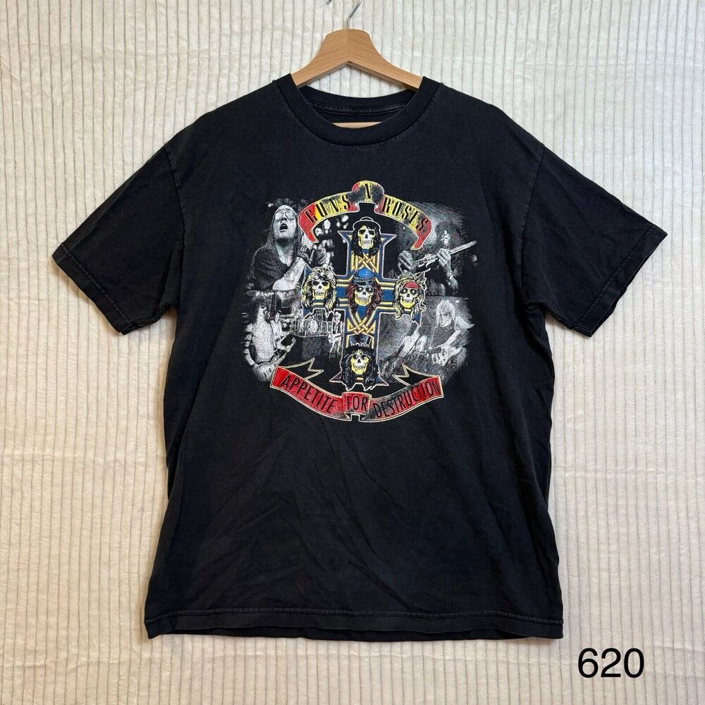 Guns-N-Roses “Appetite For Destruction” Tshirt Medium‎ Please Read